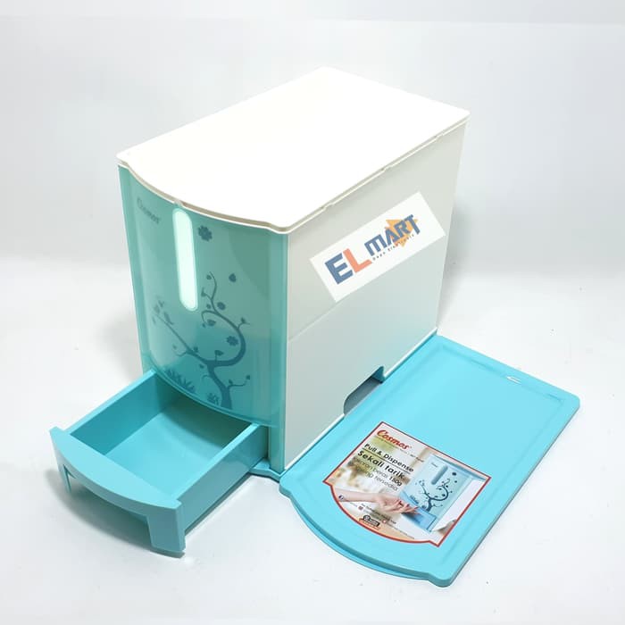 Rice box mini COSMOS FIFO 007 Pundi - tempat penyimpanan beras 7kg