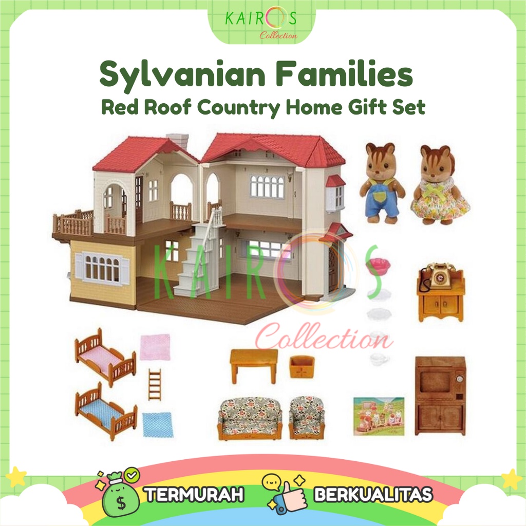 Sylvanian Families Red Roof Country Home Gift Set