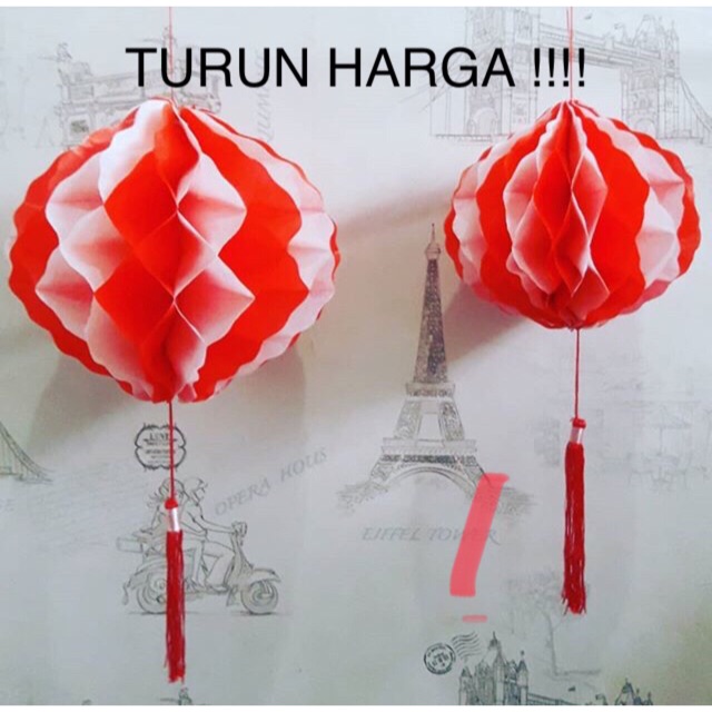 Lampion Merah Putih / Dekor 17 agustus/ Dekor dirgahayu HUT RI