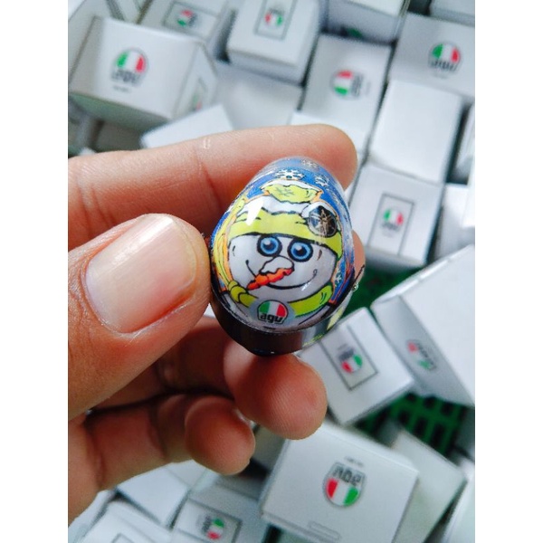 miniatur helm Rossi test 2016 skala 1:12