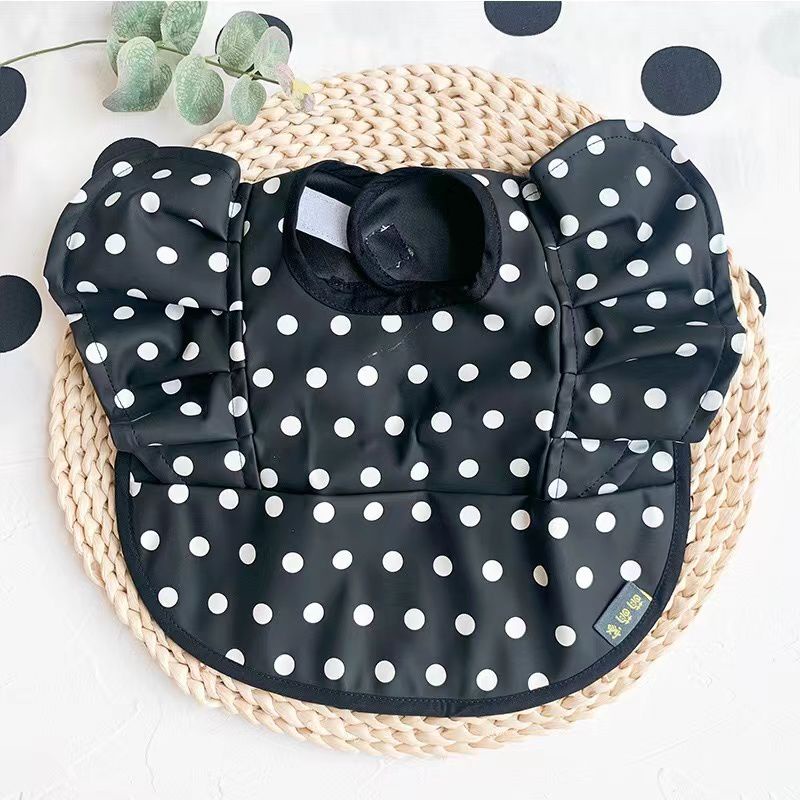 Celemek Bayi Pokadot Waterproof Bahan PU