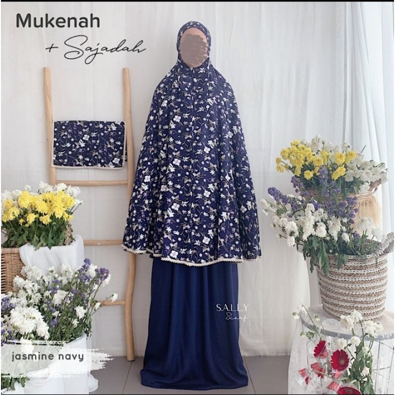 READY Mukena Travelling Jumbo Bonus Sajadah Mini by @Sally_scarf