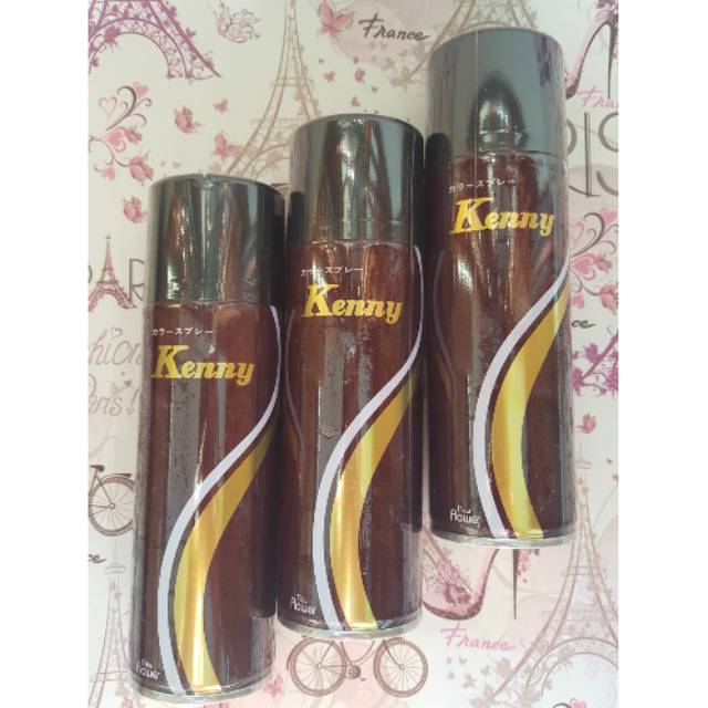 KENNY HAIR SPRAY JEPANG WARNA DARK BROWN 125gr