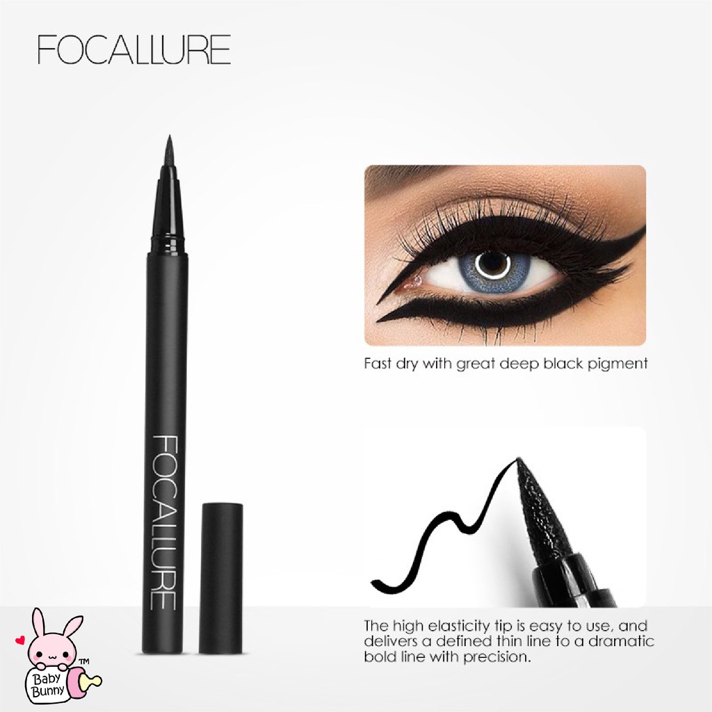 ❤ BELIA ❤ FOCALLURE Intense Eyeliner FA13 | Tahan air Black Liquid Eyeliner Pensil - Makeup | BPOM