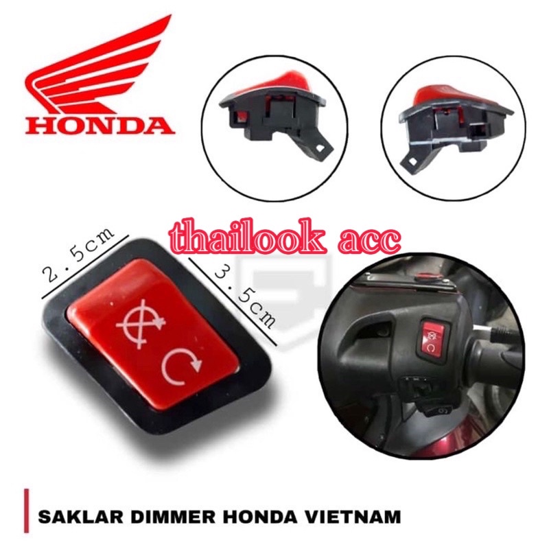 Saklar Merah Vietnam ori Cut off untuk pengganti idling stop vario scoopy