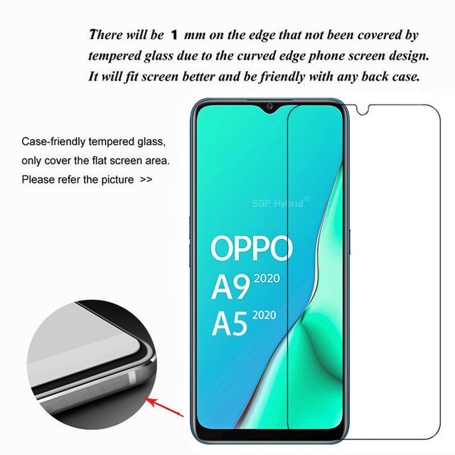 Paket Tempered Glass Layar Clear Dan Tempered Glass Camera Lens Oppo A5 2020