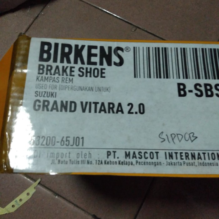 kampas rem belakang suzuki grand vitara 2000 cc / kampas rem belakang
