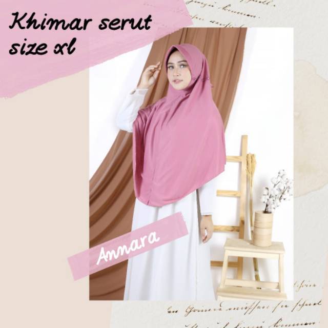 KHIMAR / jilbab / kerudung / hijab XL SERUT ANNARA KAOS