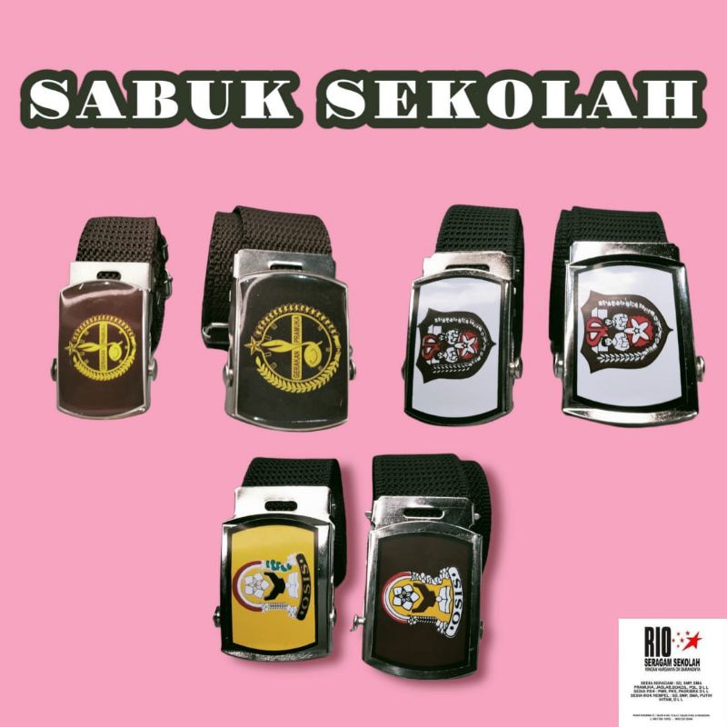 SABUK SD SMP SMA IKAT PINGGANG SD SMP SMA TALI PINGGANG BELT PRIA WANITA SERAGAM SEKOLAH SD