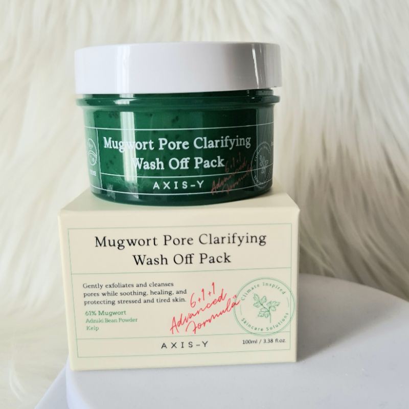 Ready Axis-y Mugwort Pore Clarifying Wash Off Pack Original Masker wajah super bagus