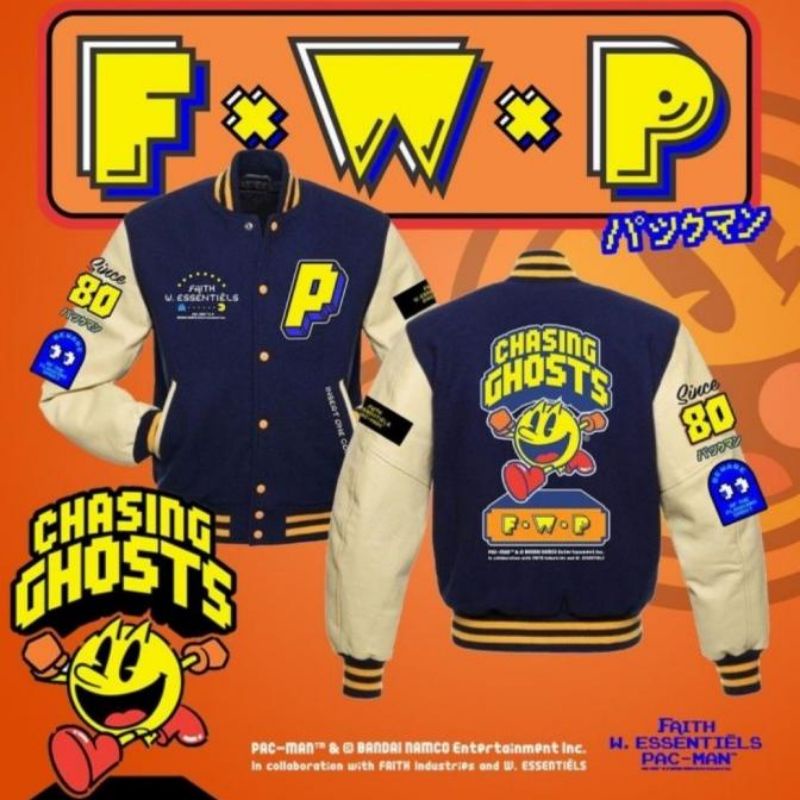 Jaket varsity pacman w essential