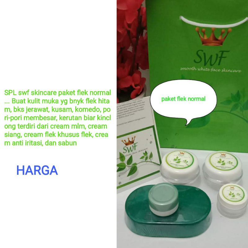 SWF SKINCARE PAKET FLEK NORMAL / SWF SKINCARE
