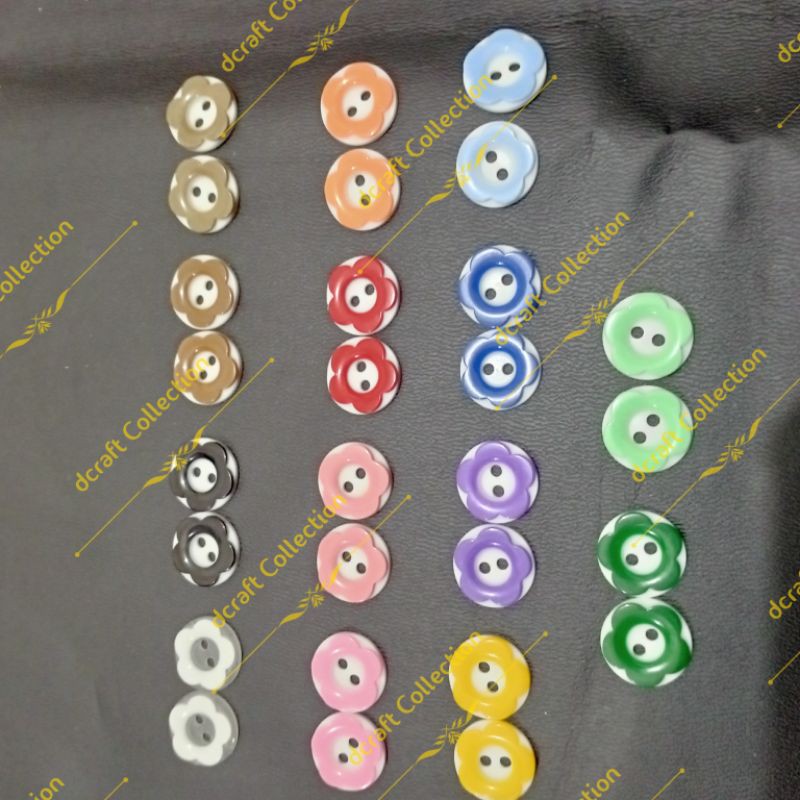 Kancing Sakura Besar 15mm Gross 1Warna