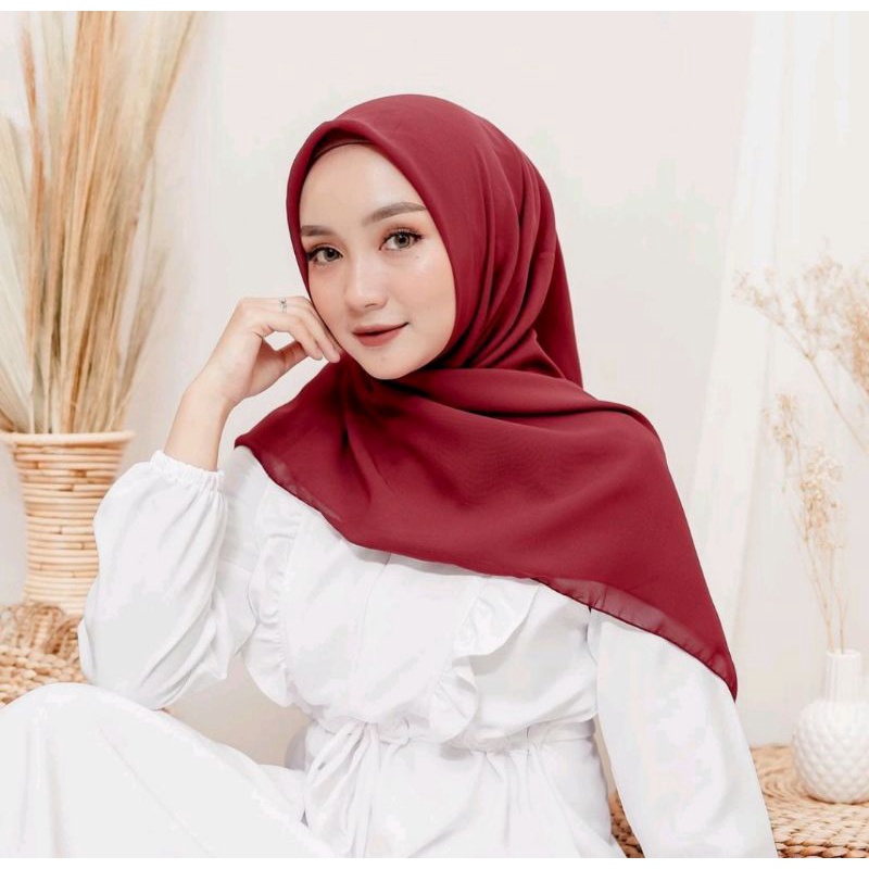 Hijab segiempat Bella Square polly cotton