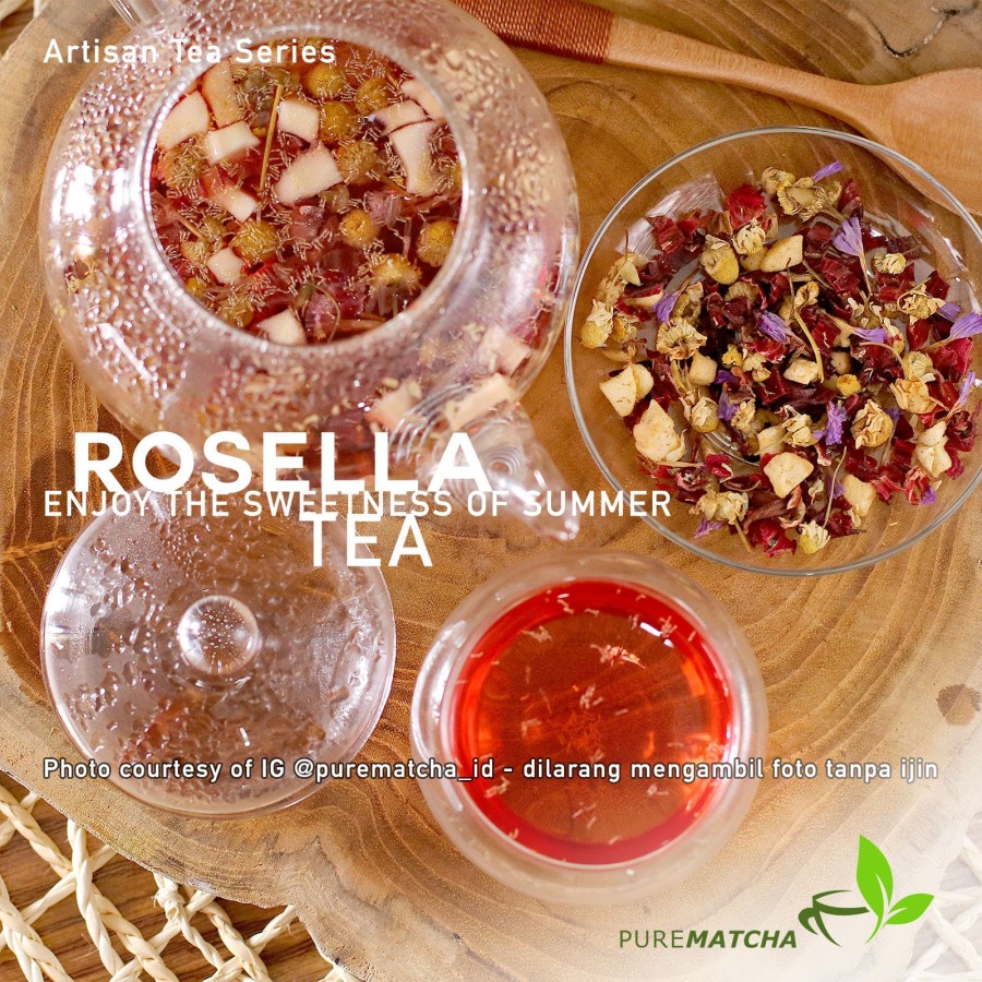 

Artisan Tea Cafe - Hibiscus Flower Tea 10gr SAMPLE Teh Bunga Rosella