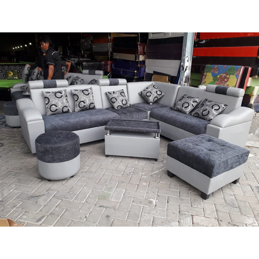 (Free Ongkir) Sofa Sudut / Sofa Kotak / Sofa Beranak/ Sofa Besar