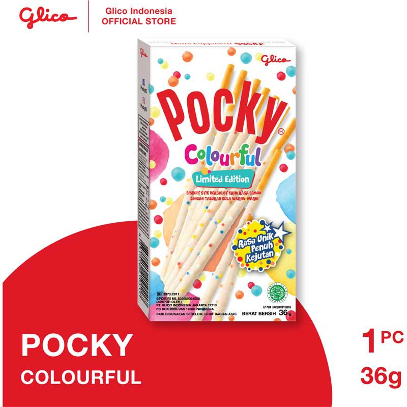 

[HeMart] Glico Pocky Colourful 36g / Snack