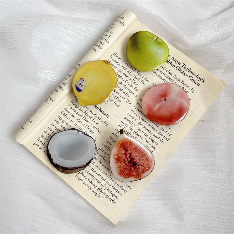 Stand Holder / Dudukan Ponsel Model Lipat Desain Buah Kartun 3D