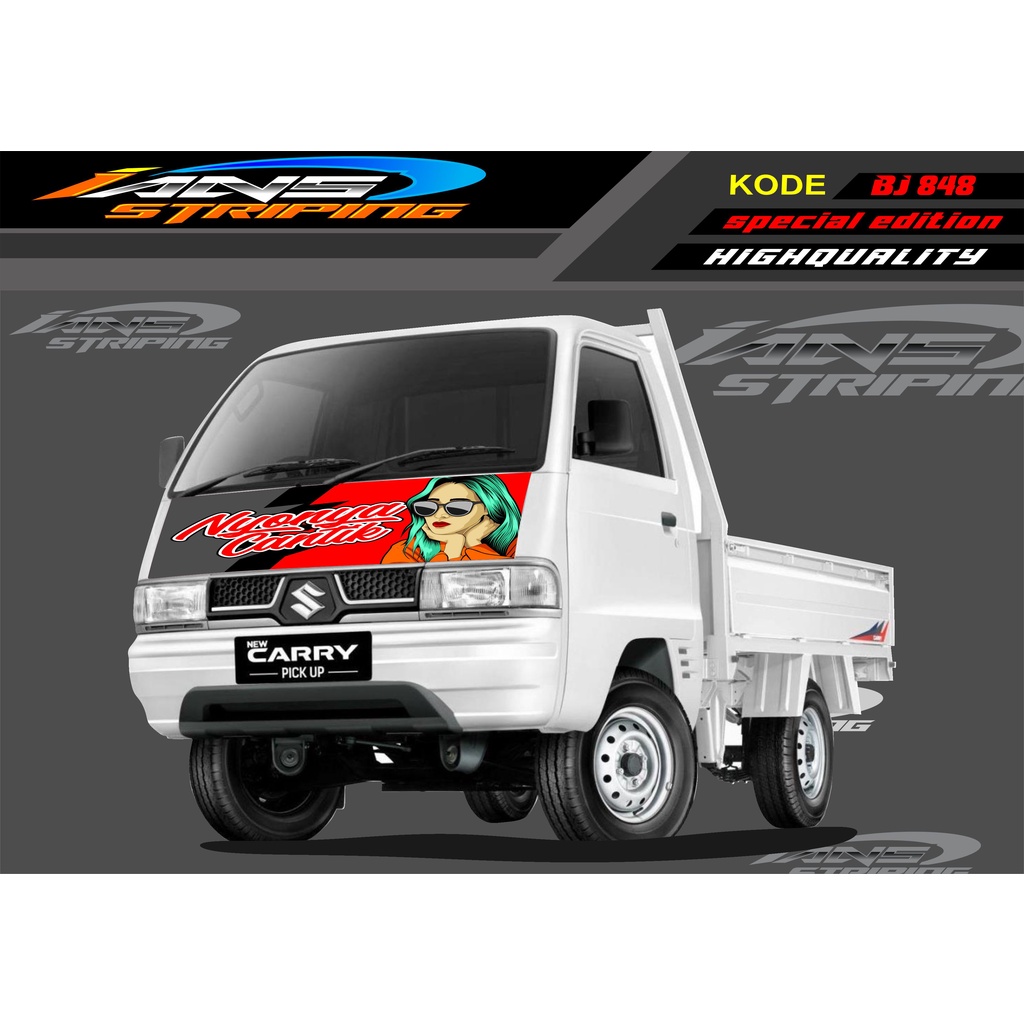 STICKER DECAL KAP MOBIL CARRY/ STIKER KABIN DEPAN MOBIL CARRY PICK UP / STICKER TERBARU