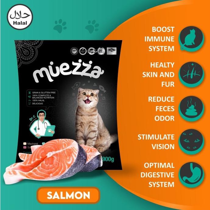 Makanan Kucing Kering - Salmon Flavor - Muezza Cat Food