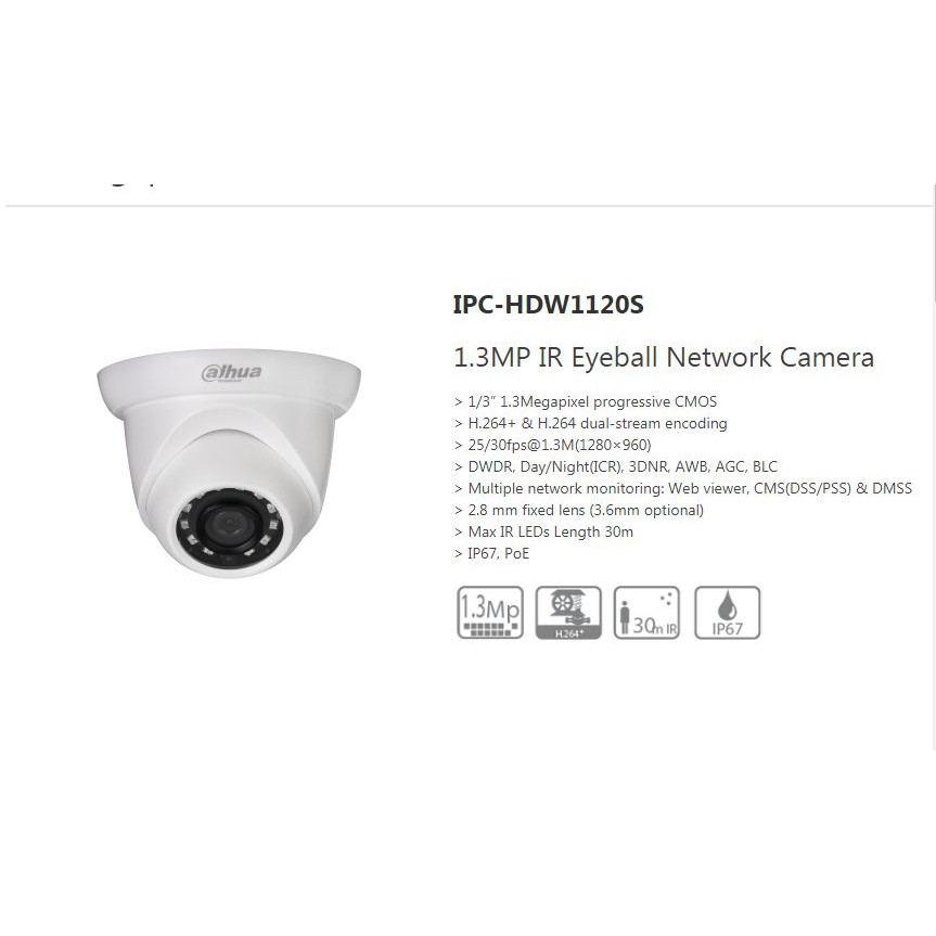 Dahua IPC-HDW1120SP