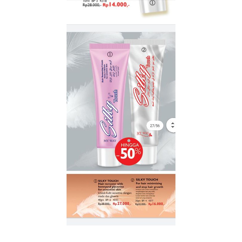 1 paket silky touch My Way