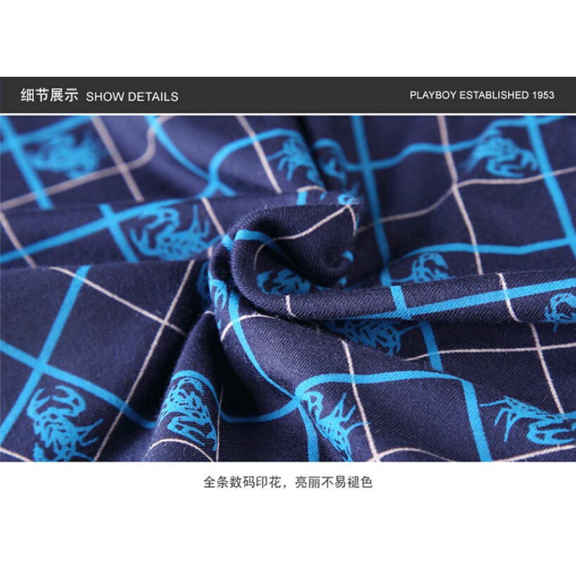 Paililong Celana Dalam Boxer Pria Solid Pattern 4 PCS Size L &amp; XL- Multi-Color