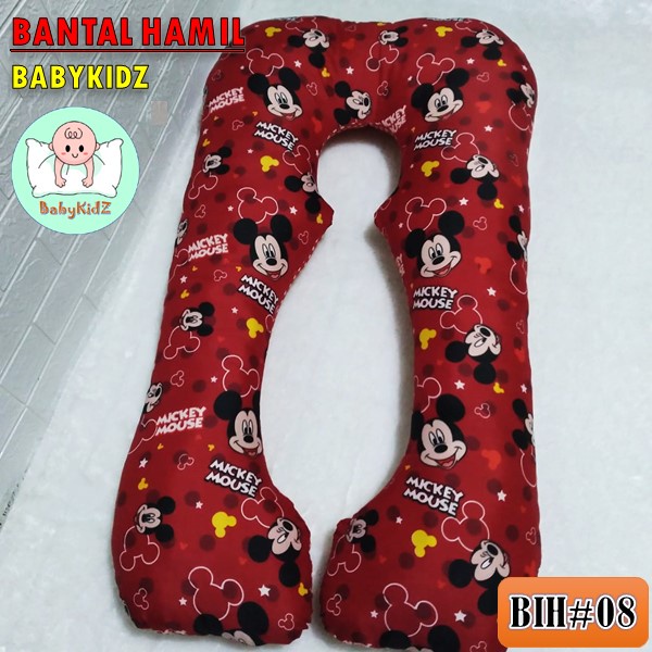 Bantal Ibu Hamil Bantal Penyangga Perut Bantal Tidur Hamil Motif Karakter Lucu