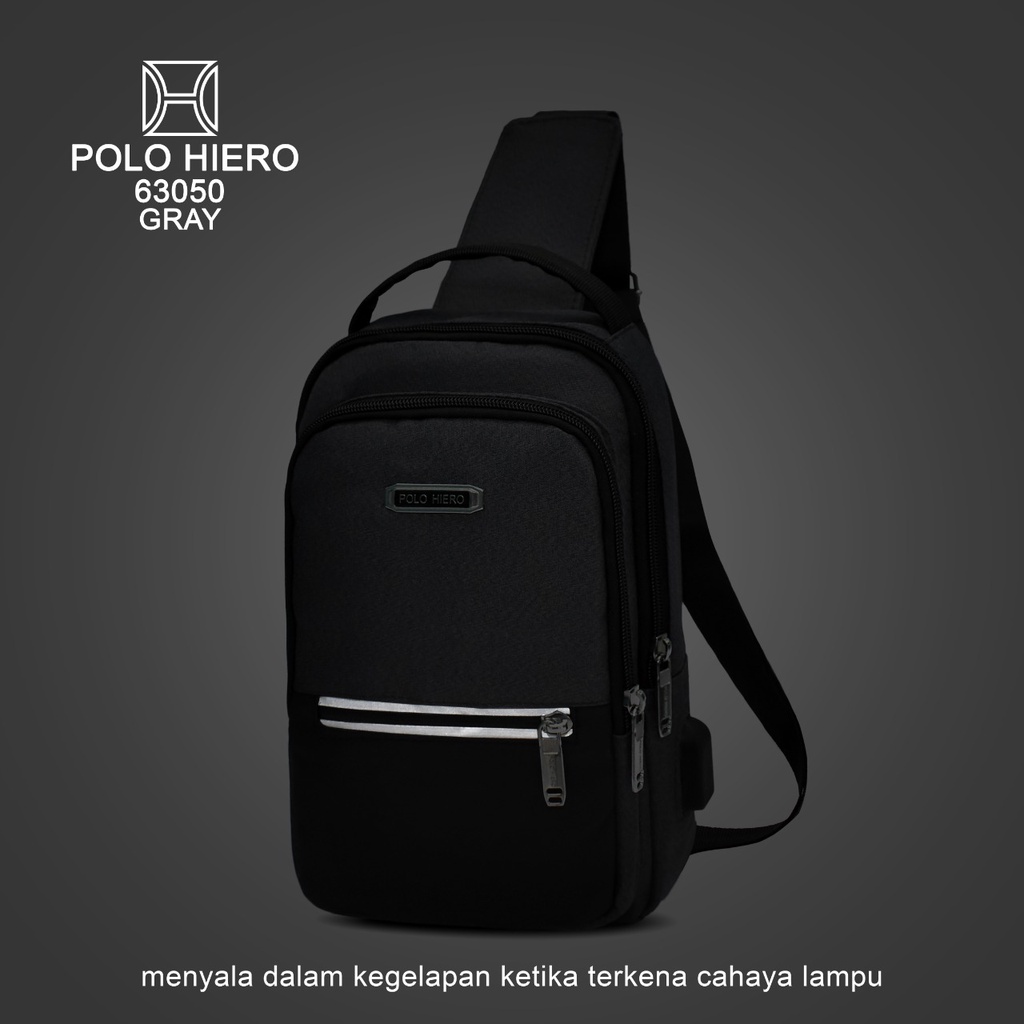 Tas Selempang Polo Hiero 63050 Tas Dada Cowok Tas Slingbag Tas Selampang Pria Tas Bahu