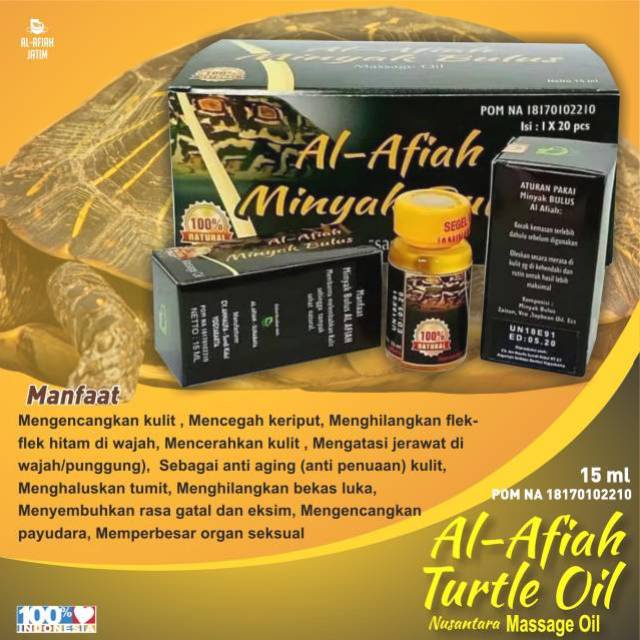 (100% ORI) Minyak Bulus AL-AFIAH TURTLE OIL 15ml 15 ml B0019