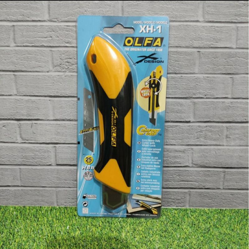 

Olfa Cutter XH-1 25mm Extra Heavy Duty Ratchet Wheel Lock Anti Slip