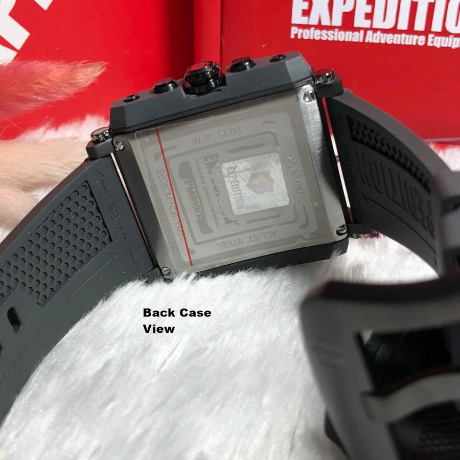 ORIGINAL Jam Tangan Pria Expedition E 6757 / E6757 / 6757 Garansi Resmi 1 Tahun, Rubber