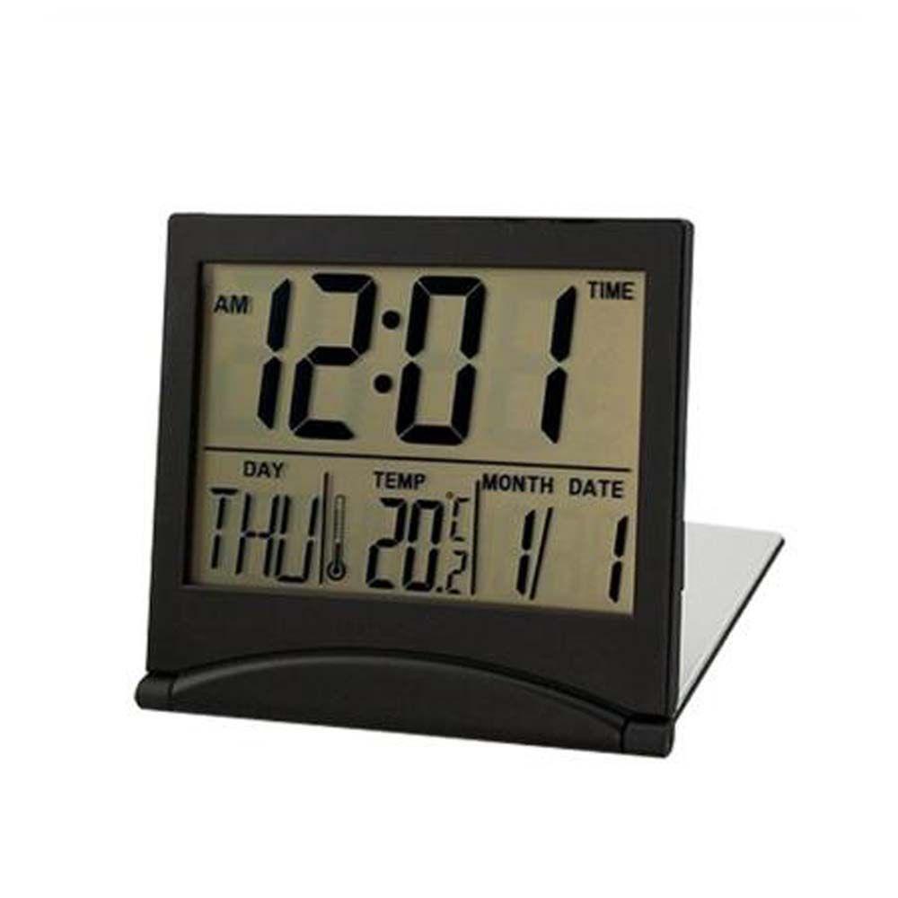 R-flower Alarm Clock High Quality Kalender Cuaca Dengan Suhu Jam Mini Lipat