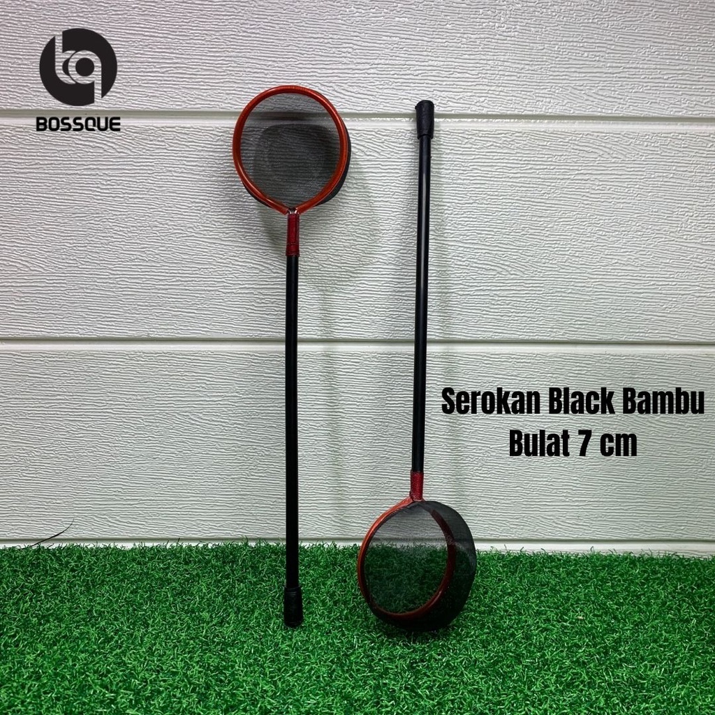 Serokan Ikan Cupang Mental Stick Black Series Seser Saringan Sauk Kutir Encu Cangkang Artemia 7 cm