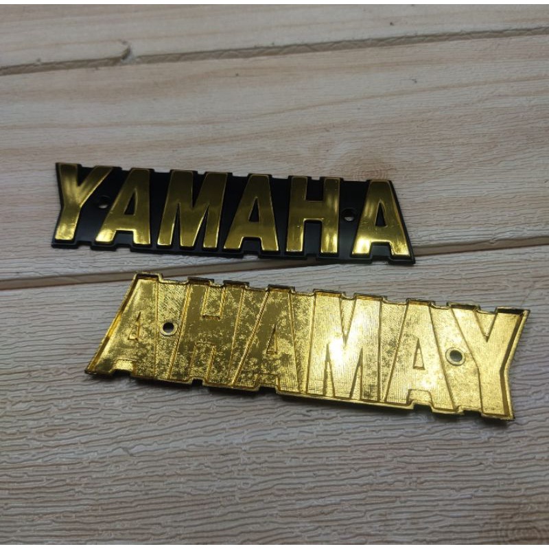 emblem yamaha tangki RXK RXS rx-spesial yt115 Gold kuningan