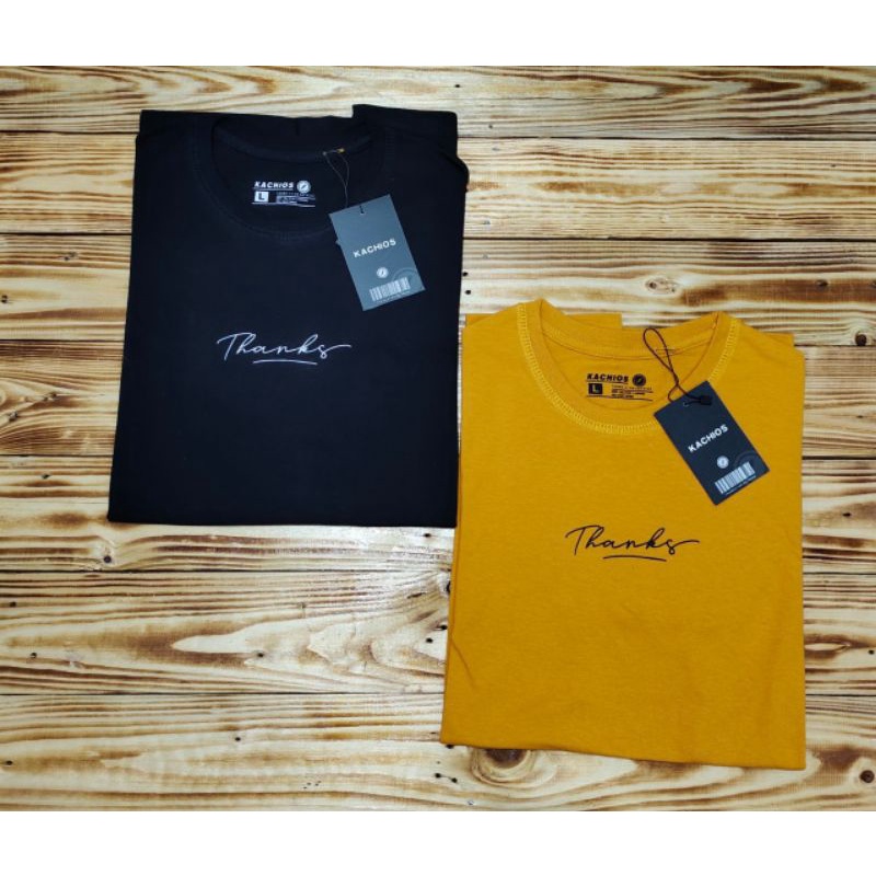 Kaos Distro Kachios Motif Simpel Thanks Premium Original Real Pict Quality Terlaris