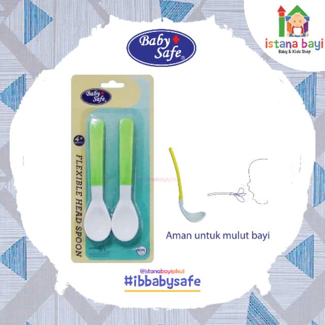 Baby Safe Flexible Head Spoon - Sendok makan bayi BS349