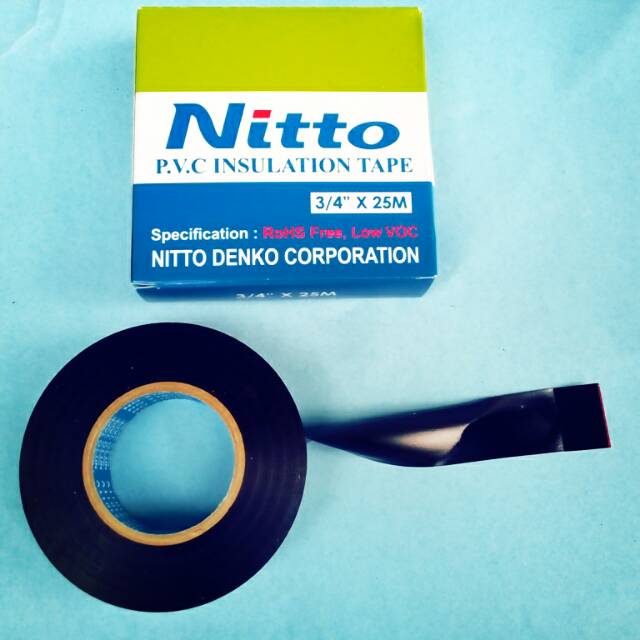Isolasi Listrik / Lakban Listrik NITO/ISOLASI LEM LAKBAN HITAM BLACK/LEM LISTRIK/Isolasi/Lem/Lakban 