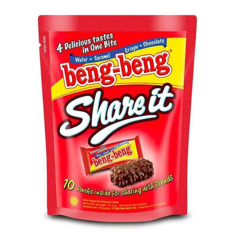 

BENG-BENG Share It Wafer Caramel Chocolate 95gr - BENG BENG Wafer Sereal Cokelat (10 x 9.5gr)