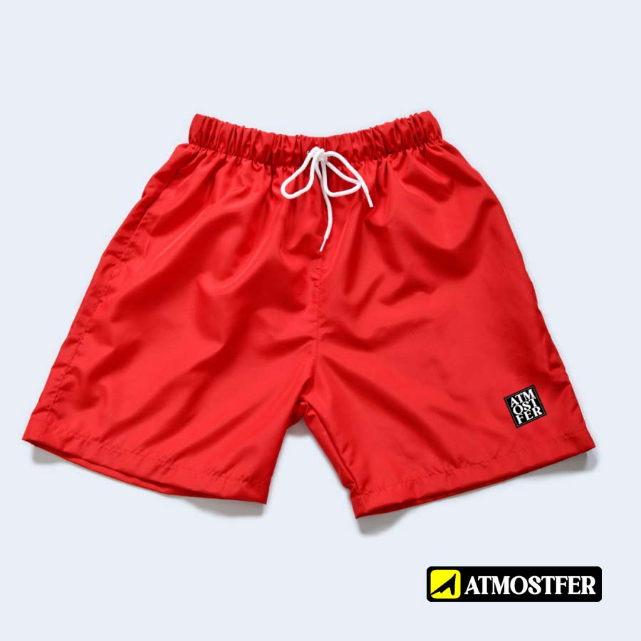 SHORT PANTS | boardshort Celana Pendek Santai Pria/Wanita Terbaru Abu - merah