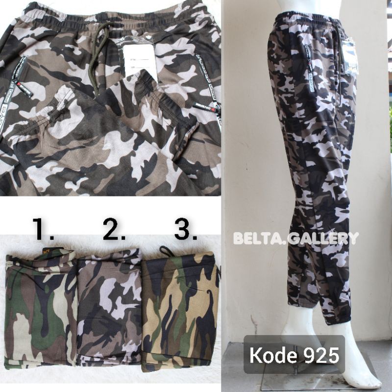 Celana Loreng Wanita Import Model Jogger Kantong Resleting