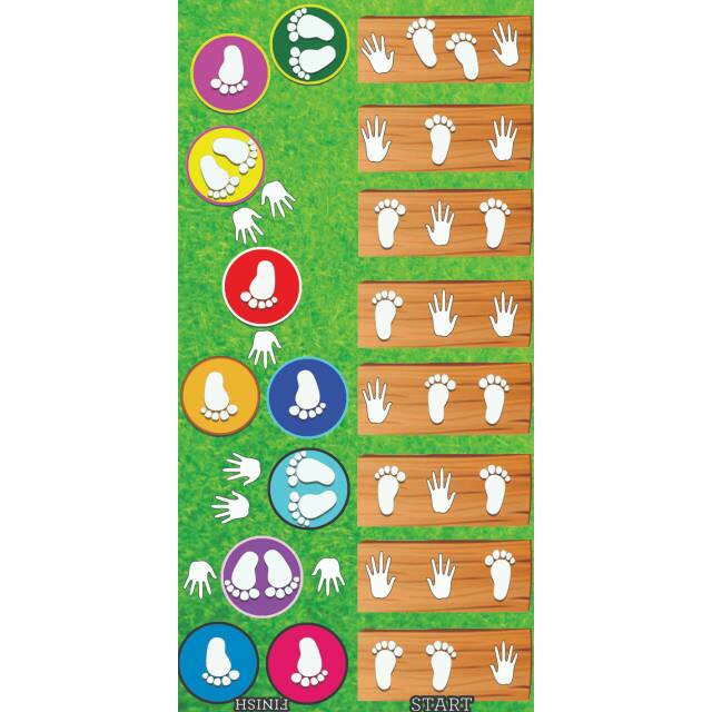 Mainan edukasi Jejak kaki tangan