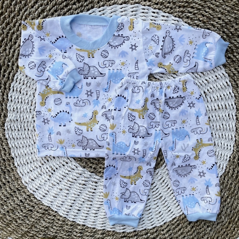 Setelan Bayi Piyama Bayi 3-12 Bulan Motif Lucu Asyam Baby