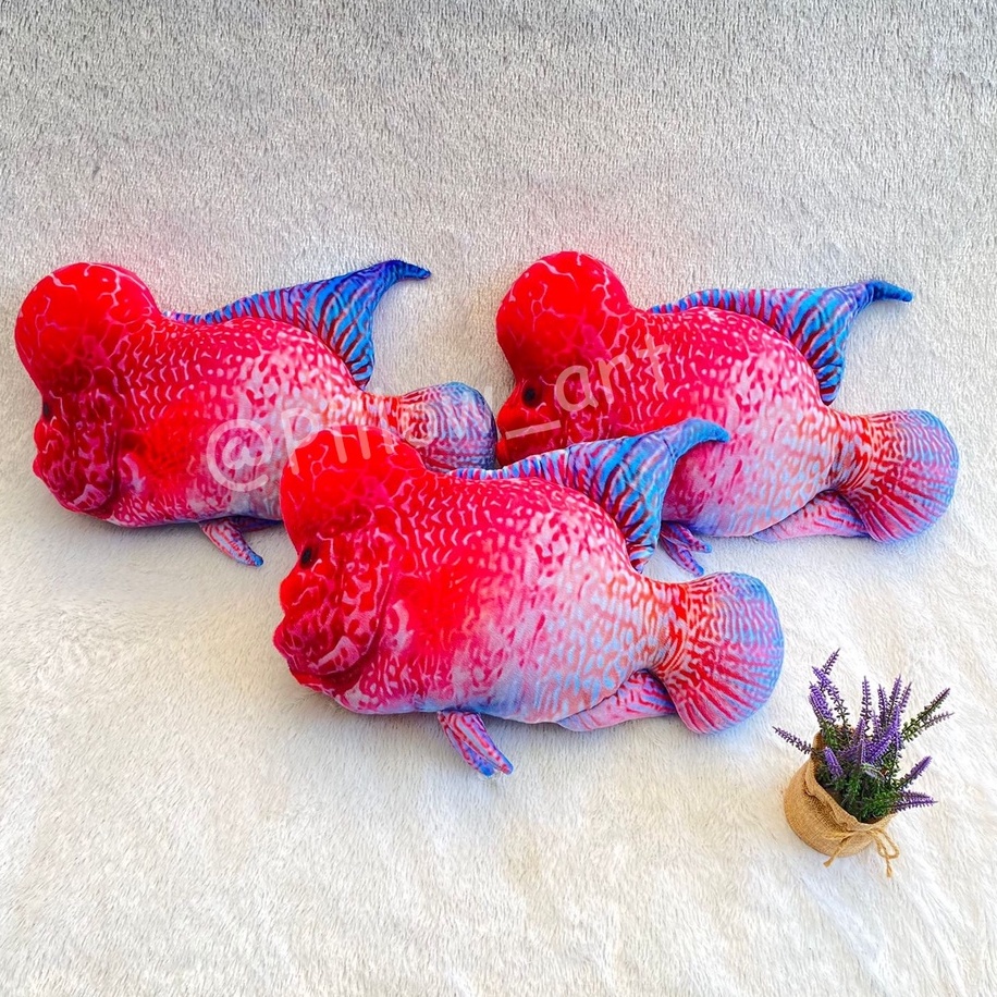 Pillowart - Bantal Boneka Ikan Louhan Size M - ART061