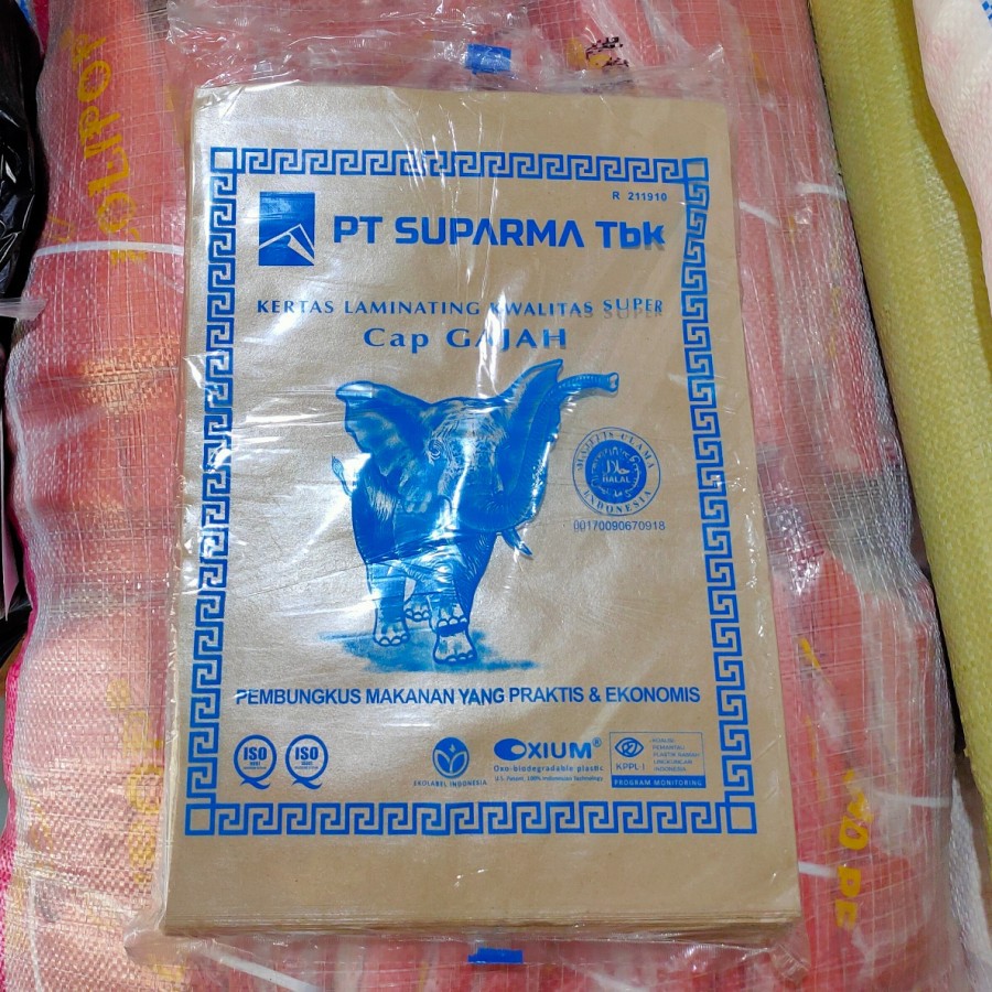 kertas bungkus nasi (isi 250 lembar) kertas nasi √ bungkus nasi uduk √ kertas nasi sedang √ bungkus 