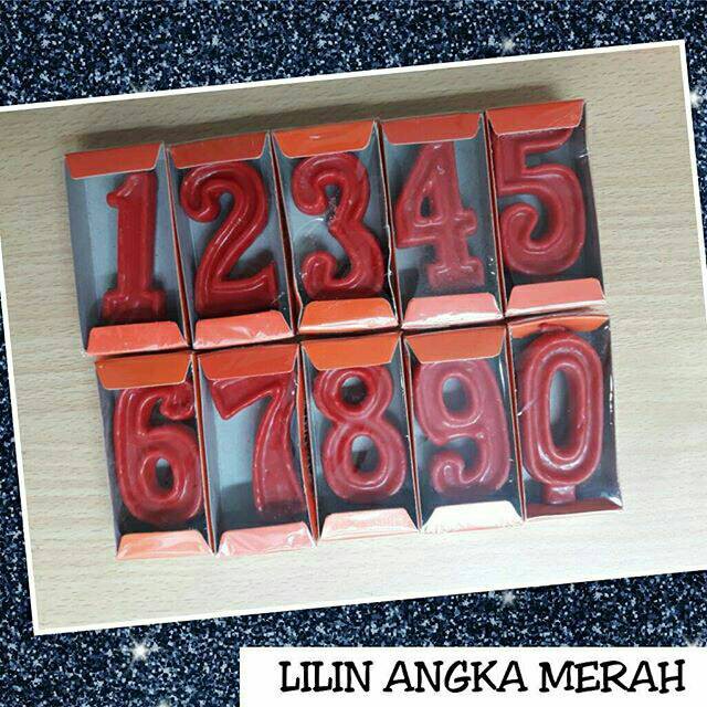 Lilin Ulang Tahun Angka 0 - 9 /  lilin ulang tahun