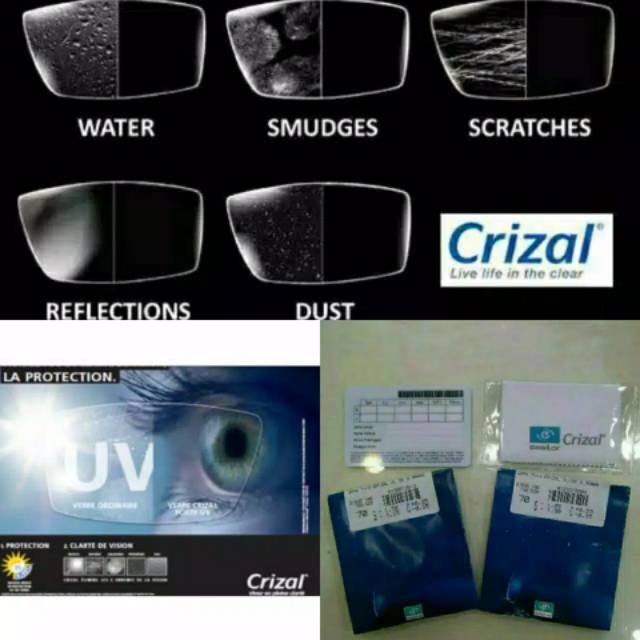 Lensa Crizal ALIZE anti embun dan anti gores