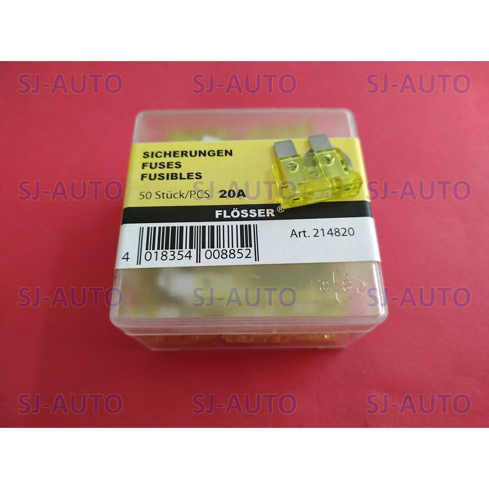 Sekring DX Flosser 20A Sekring Gepeng Flosser 20A