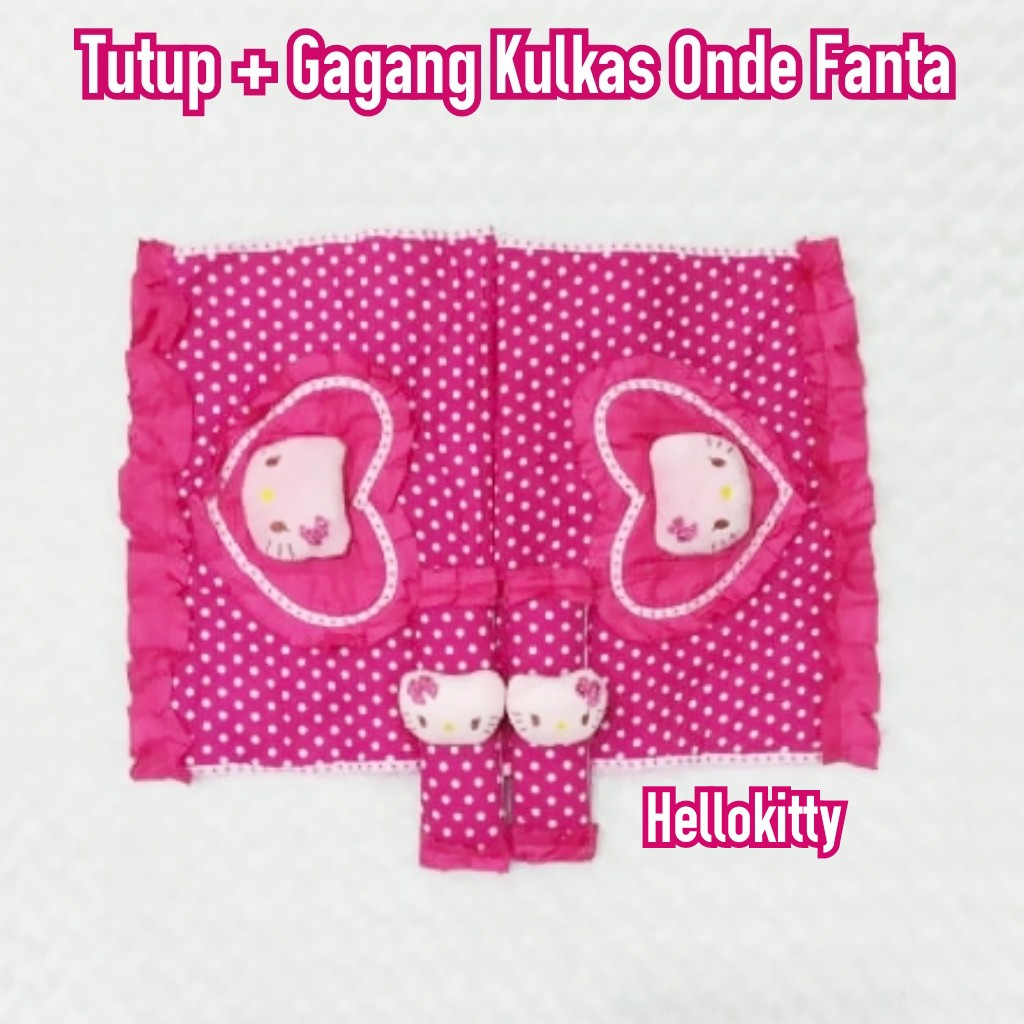 Tutup dan gagang kulkas Onde Fanta Hellokitty