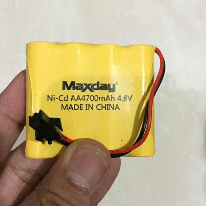 Battery Batre Baterai Maxday AA ni.cd 4700mah 4.8v untuk mobil remot